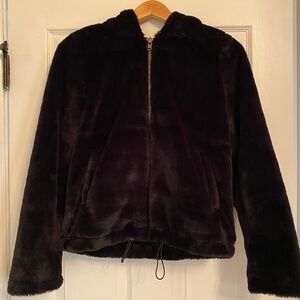 Apparis faux fur zip up jacket